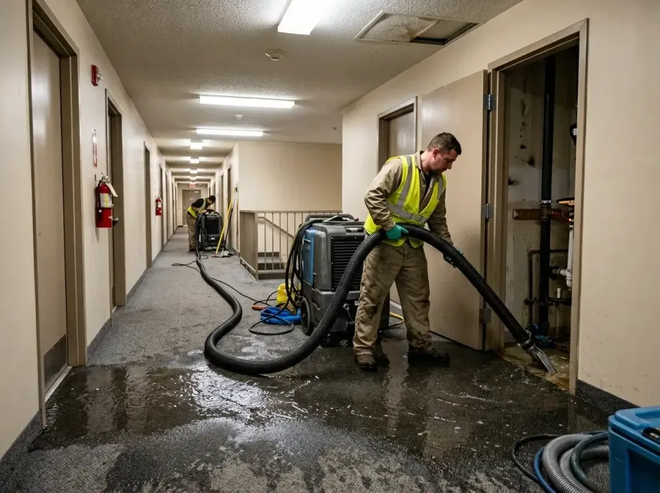 multi-unit-apartment-hallway-f-005 — frequently asked questions, Emergency Burst Pipe Water Extraction & Removal in Green Va…